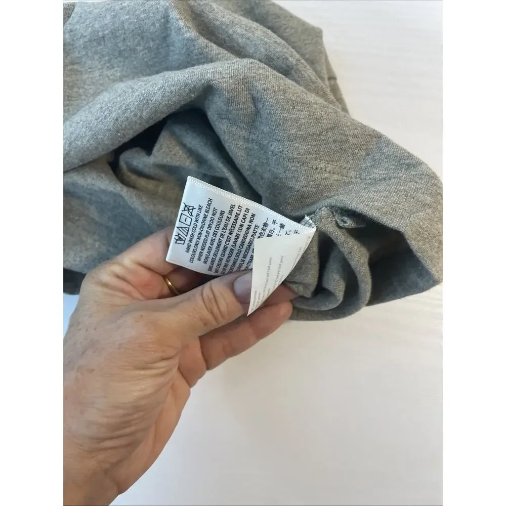 Authentic Fear of God Essentials Kid's Ringer T-Shirt Tee Gray/Black 2/3T
